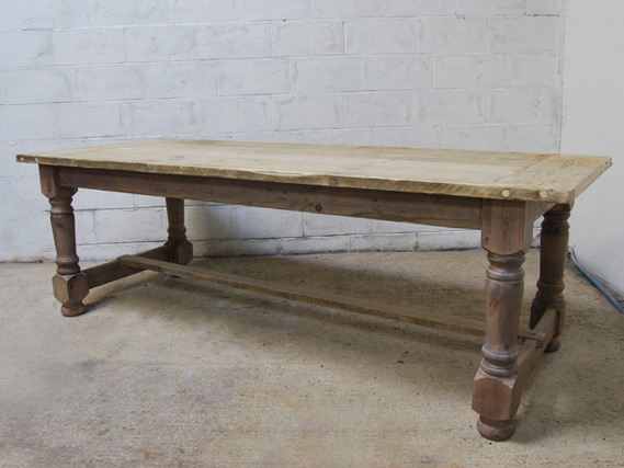 Refectory Table | Turned leg vintage refectory dining table | Rustic table | Reclaimed Dining Table | Reclaimed Kitchen Table | Handmade Dining Table | Rustic Wooden Table | Chunky Table