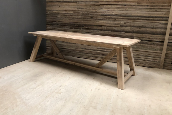 A Frame Table Vintage Furniture Co, Handmade Industrial Dining Table