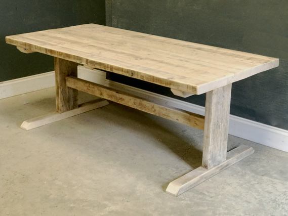 Reclaimed Timber Dining Table | I-Frame Table | Farmhouse Dining Table | Industrial Dining Table | Rustic Dining Table