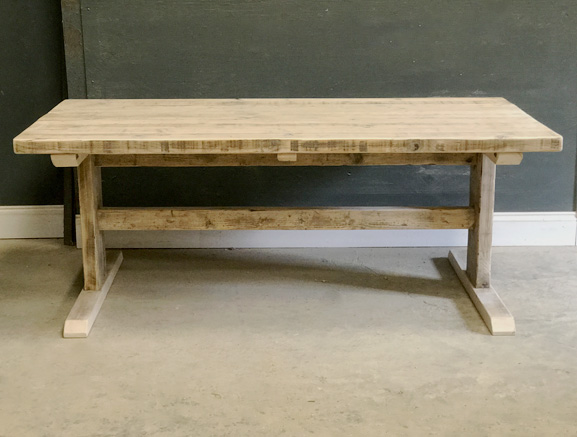 Reclaimed Timber Dining Table | I-Frame Table | Farmhouse Dining Table | Industrial Dining Table | Rustic Dining Table